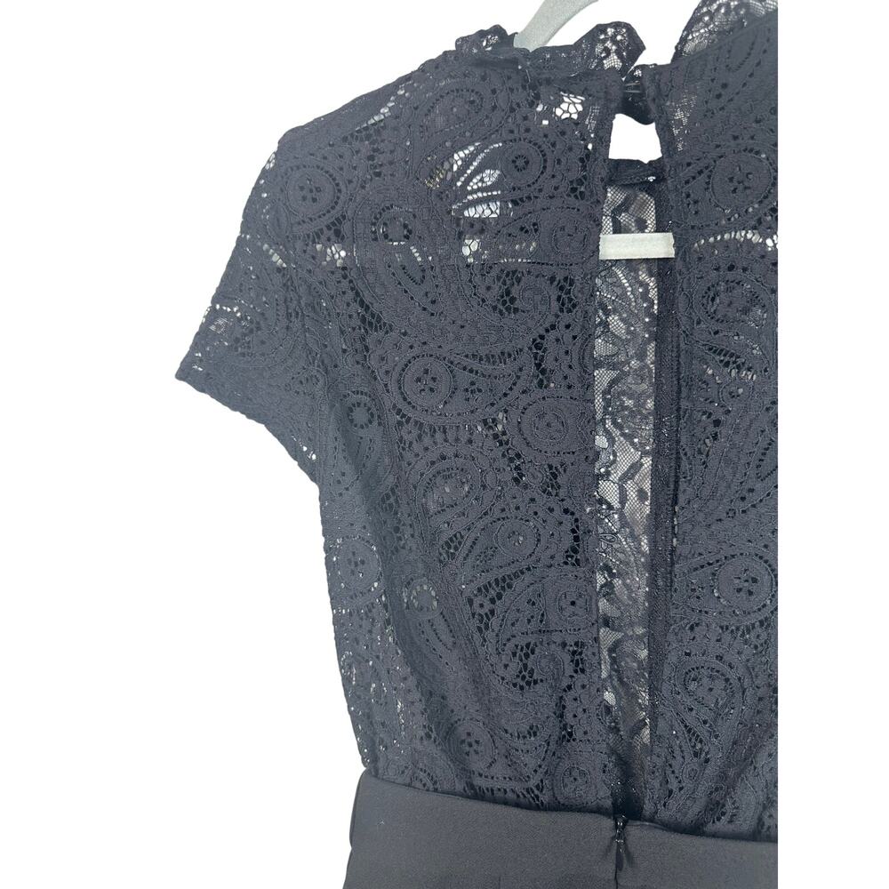 Maje Black Lace Short Jumpsuit - Picture 4 of 12